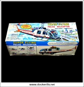 Super Flying Helicopter, T.P.S. / Toplay Ltd., Japan. TIN TOY SPARE PART - Original Box.