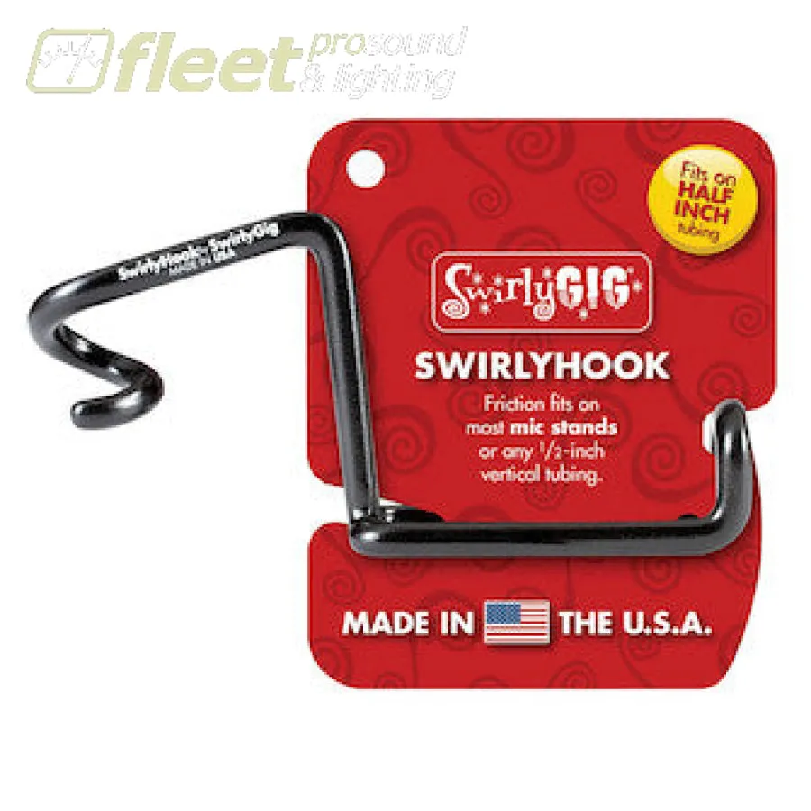 SwirlyGig SwirlyHook Accessoty holder for 1/2" tubing - Mic Stand size SH1000