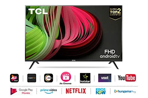 TCL 100 cm (40 inches) Full HD Smart Certified Android LED TV 40S6500FS (Black) (2020 Model)