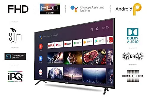 TCL 100 cm (40 inches) Full HD Smart Certified Android LED TV 40S6500FS (Black) (2020 Model)