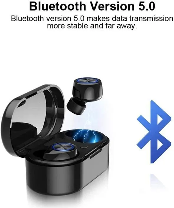 Touch Control Bluetooth Headset With Power Box