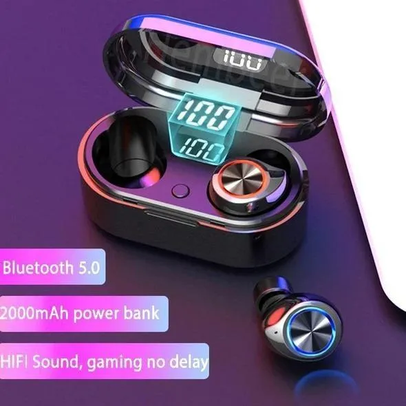 Touch Control Bluetooth Headset With Power Box