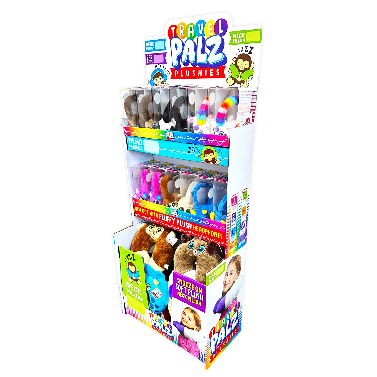 Travel Pals Floor Display 24 Pieces Per Retail Ready Display 88450