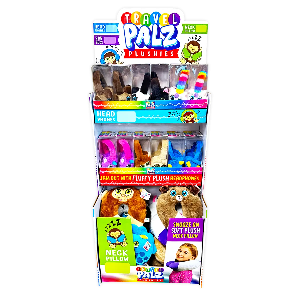 Travel Pals Floor Display 24 Pieces Per Retail Ready Display 88450