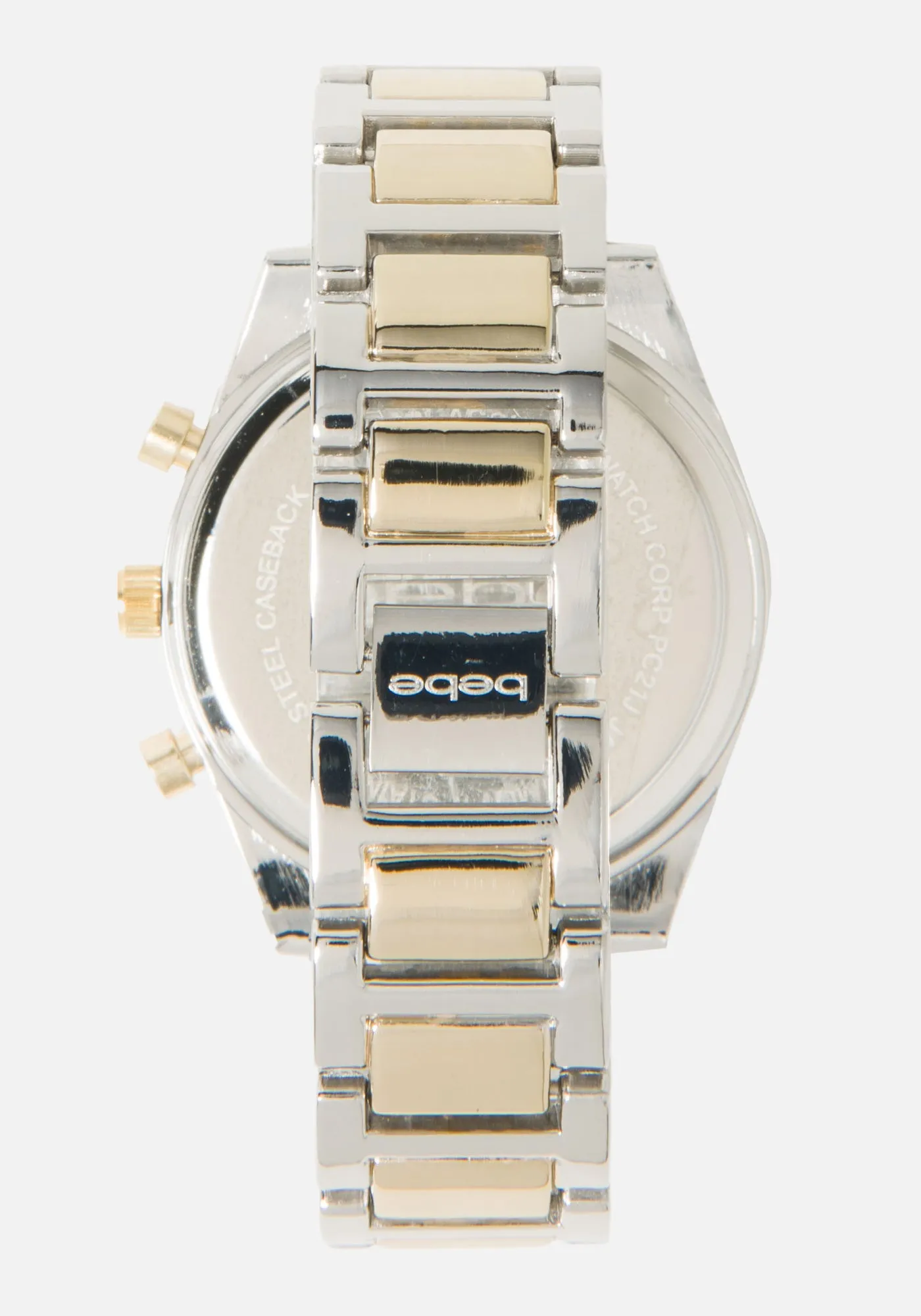 Two Tone Crystal Bezel Watch