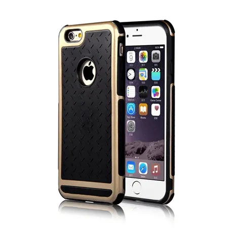 Ultra Thin Shockproof Rubber PC Gel TPU Hybrid Case Cover For Apple iPhone 5S SE 6 6S 6 Plus Luxury Armor Cases Shell Coque Capa