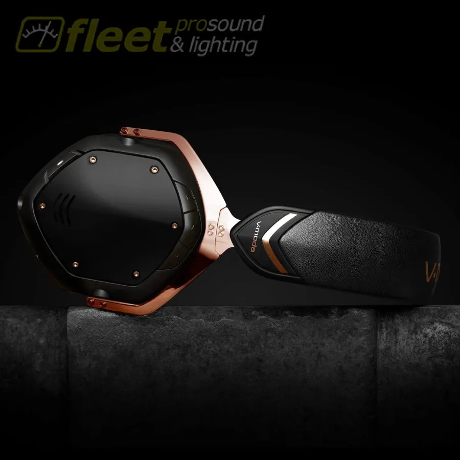 V-MODA XFBT2A-RGOLDB Crossfade 2 Wireless Codex Rose Gold Black Bluetooth Headphones