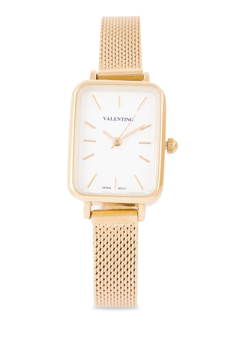 Valentino 20122349-GOLD DIAL Stainless Steel Strap  Analog Watch for Women