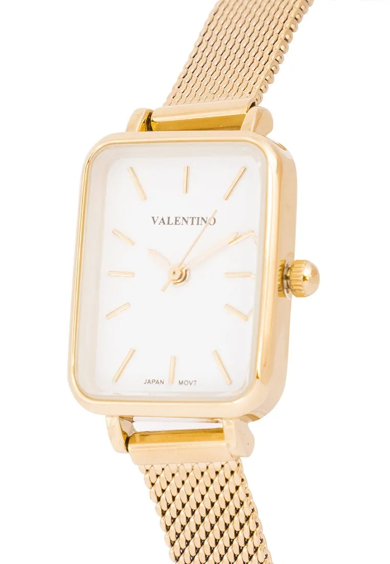 Valentino 20122349-GOLD DIAL Stainless Steel Strap  Analog Watch for Women