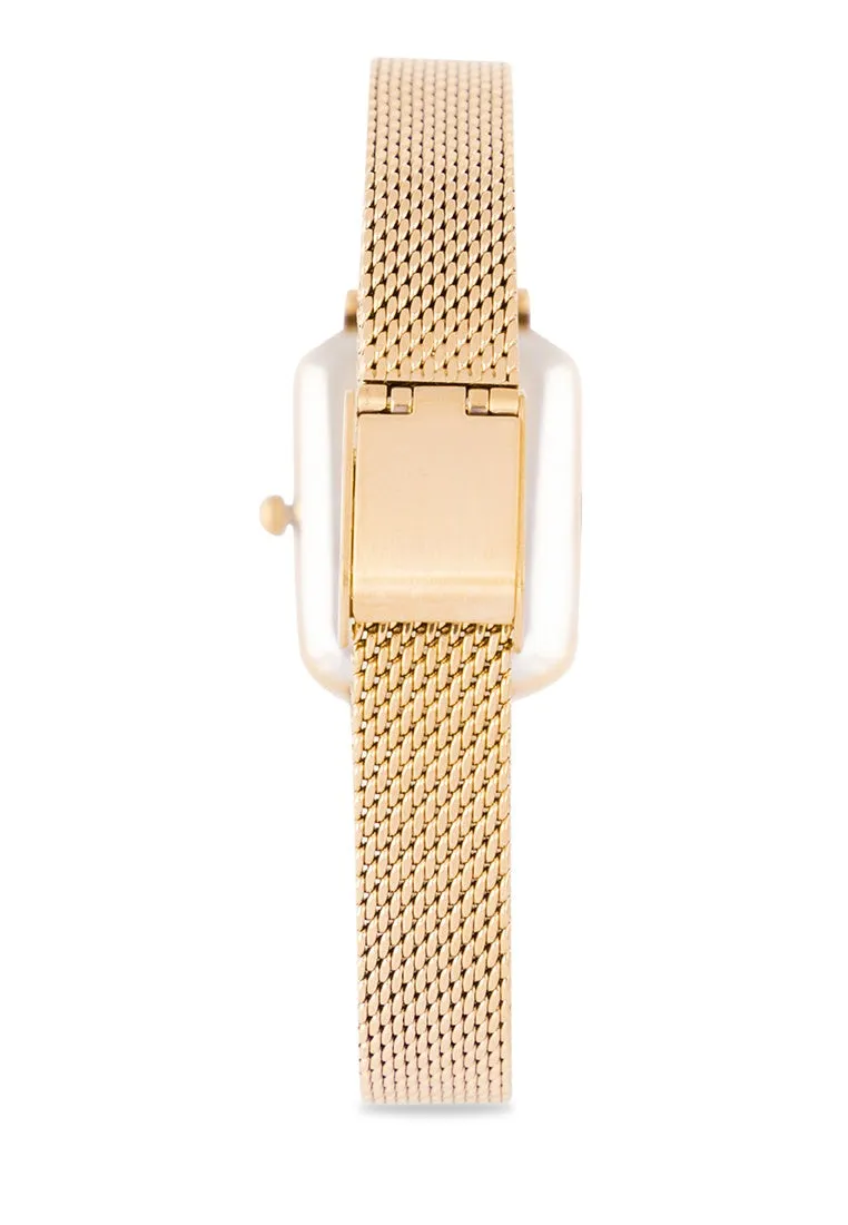 Valentino 20122349-GOLD DIAL Stainless Steel Strap  Analog Watch for Women