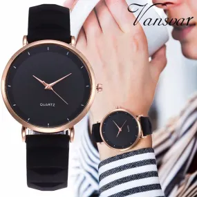 Vansvar Fashion Jelly Silicone Women Watches Luxury Brand Casual Ladies Quartz Clock Wristwatches Clock Montre Femme