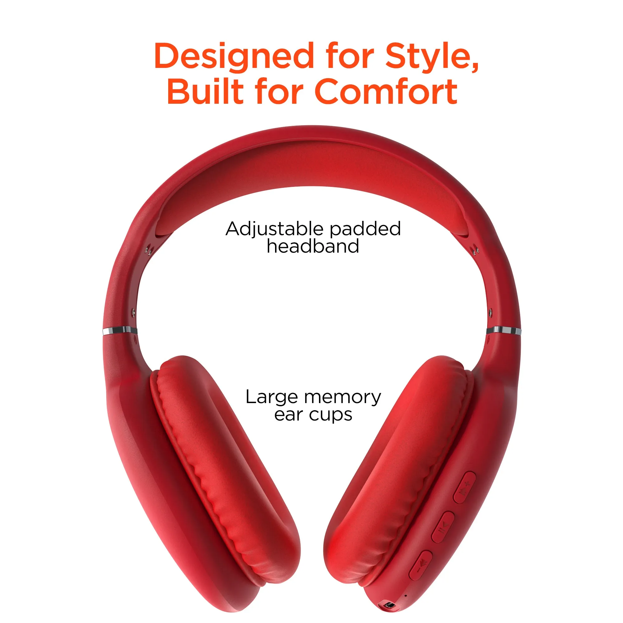 VIBE Wireless Headphones Red