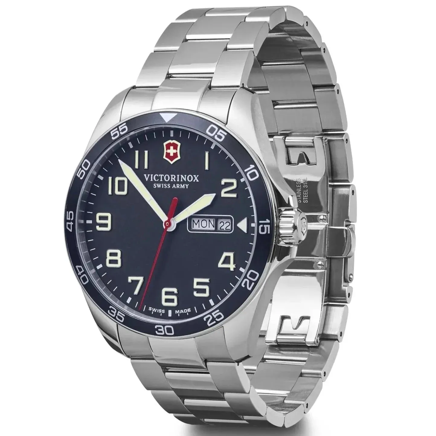 Victorinox 241851 Men's FieldForce 3H Silver Watch