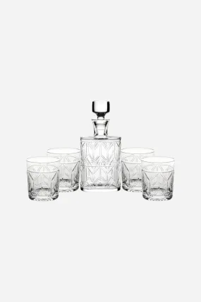 Vista Alegre Avenue Case with Whisky Decanter and 4 D.O.F. Glasses