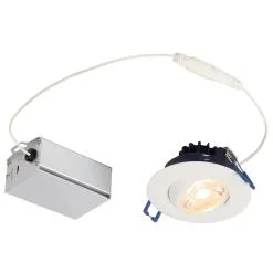 Westinghouse 5212000 3-Inch Gimbal Recessed LED Downlight - 7 Watt - 2700 Kelvin - Dimmable