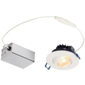 Westinghouse 5212000 3-Inch Gimbal Recessed LED Downlight - 7 Watt - 3000 Kelvin - Dimmable