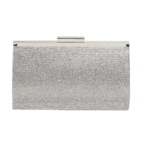 Winslet Handbag in Silver Beaded Hard Case