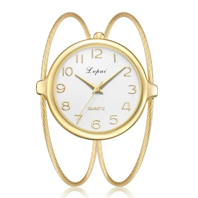 Women Fashion Luxury Watch Bracelet Quartz Dress Watches Rose Gold Small And Exquisite Lvpai Brand Ladies Casual Clock LP353