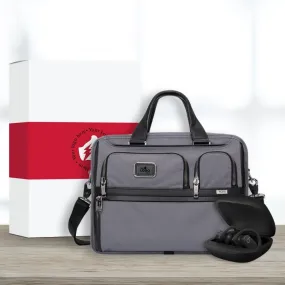 Work and Play Essentials Set: Tumi Organizer Brief   Powerbeats Pro