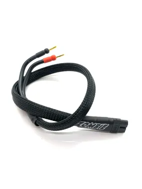 XT60 Female to 4mm Plugs Charging Lead (Half Wrap, 500mm)